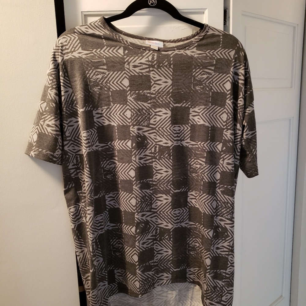 Gray hi low  Lula roe irma top